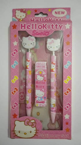 Portamina Y Boligrafo Hello Kitty , Nuevo