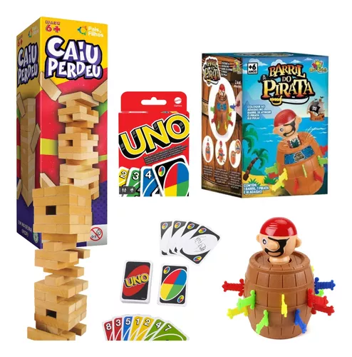 Jogo Torre De Equilíbrio Uno Stacko Brinquedo Uno