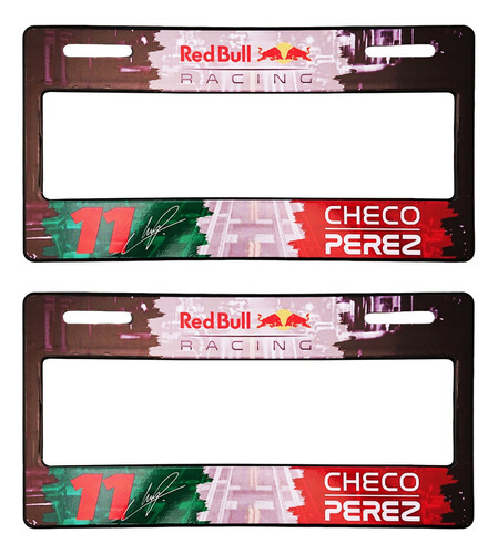 Portaplacas Checo Perez Red Bull 11 Mexico Porta Placas