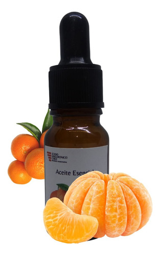 Aceite Esencial De Mandarina 100% Puro Y Orgánico 10 Ml