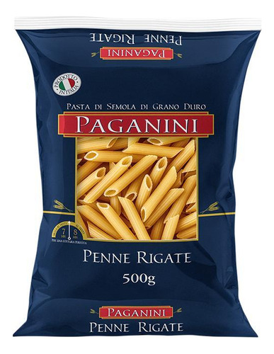 Penne Rigate Paganini 500g - Massa De Grano Duro