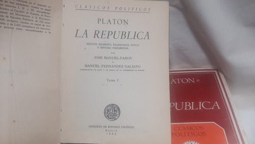 La República Tomos 1 2 3 Edic Bilingüe Griego Español