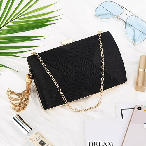 Bolsa De Noite Clutch Para Mulher, Bolsa De Noite Com Borlas