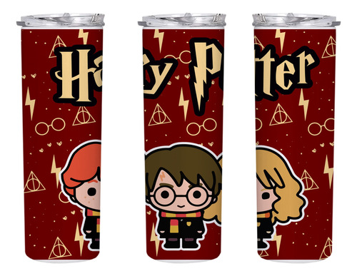 Termo Harry Potter Casas Hogwarts Acero Inoxidable 590 Ml 