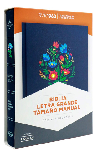 Biblia Rvr 1960 Letra Grande Reina Valera Bordado Sobre Tela