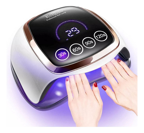 Lámpara Led Uv Para Uñas, Acrílico, Gel, 168 W, Profesional