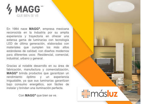 Pack De 2 Lámparas Ceiling Empotrables 85w 40k Blanco Magg