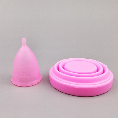 Copa Menstrual Certificada + Kit De Limpieza Y Esterilizador Color Rosa Talla G