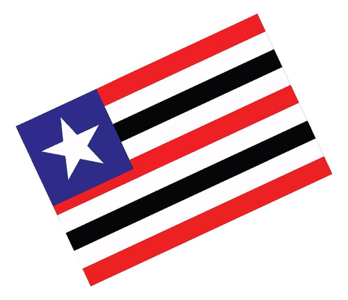 Adesivo Bandeira Maranhao Resinado 4x6cm Bd27