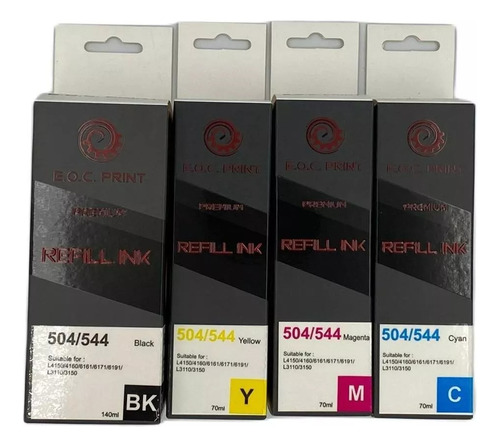 Tinta Epson 544 Negro 140 Ml Para L1250 L1210 L5590 L3110