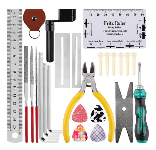 Kit De Mantenimiento De Bajos Para Guitarra Repair Tool Suit