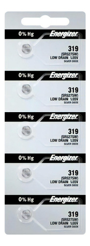 Pilha Bateria Relógio 319 Sr527sw Energizer C/5 Un