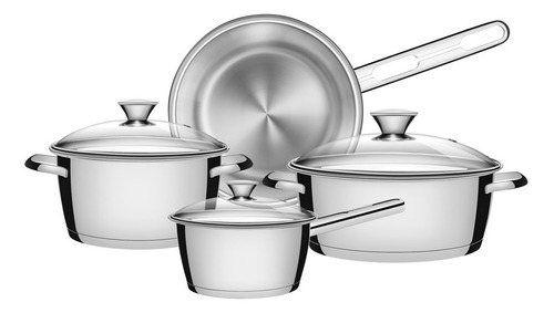 Batería De Cocina Tramontina Allegra 65650-324 Con 4 Piezas