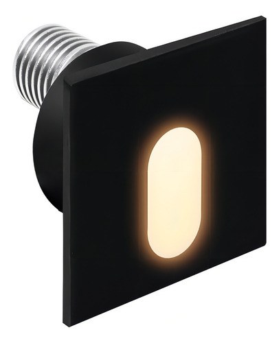 Escada rolante de lâmpada LED de cortesia embutida na parede 1w Ml2300 cor preta