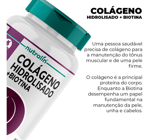 Colágeno Hidrolisado Nutralín 60 Comprimido