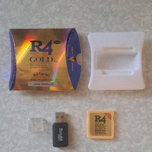 Cartão R4 Gold Pro Para Ds/2ds/3ds R4 Microsd Usb 2.0 (Usado)