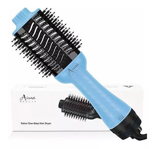 Aima Beauty - Cepillo secador de pelo, secador de pelo de un solo paso y  voluminizador con iones negativos para reducir el encrespamiento y la