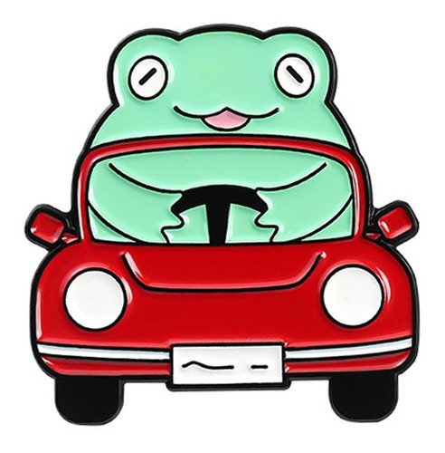 5 Pieces Cute Frog Enamel Pin Brooches Backpack Animal