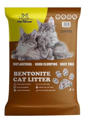 Arena Aglomerante Gato Cat Partner 4kg Cafe