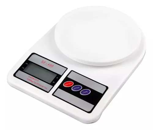 Báscula de cocina digital JATA HBAL1775 sin pilas. Pantalla LCD. Alta  precisión. Hasta 3 kg. Indicador de sobrepeso y batería baja. Con imán  trasero