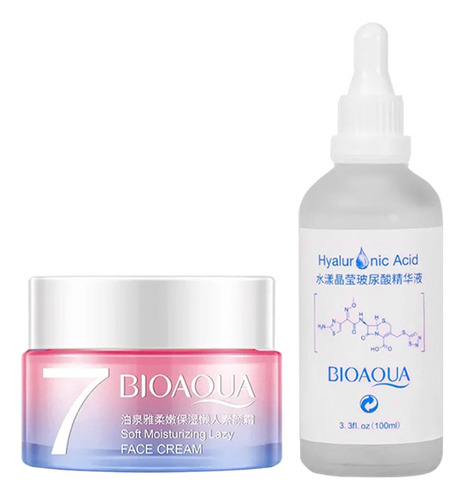 Crema Facial Aclaradora + Serum Acido Hialurónico