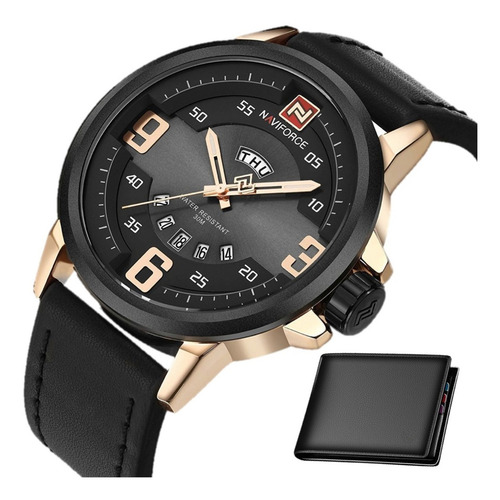 Relógio Masculino Naviforce Funcional 9117 Original Carteira