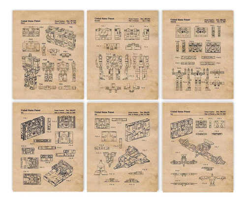 Vintage Transformers Music Player Cassette Patent Prints, 6.