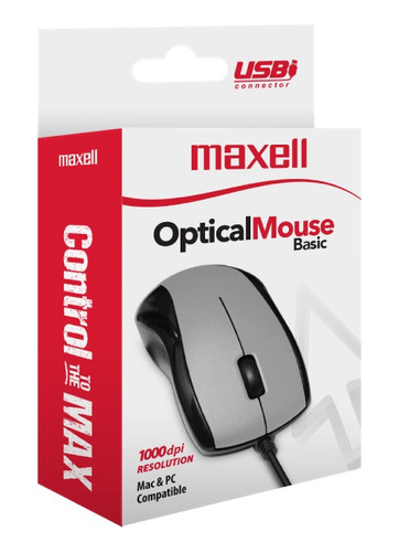 Mouse Maxell Optico Con Cable Pc Mac