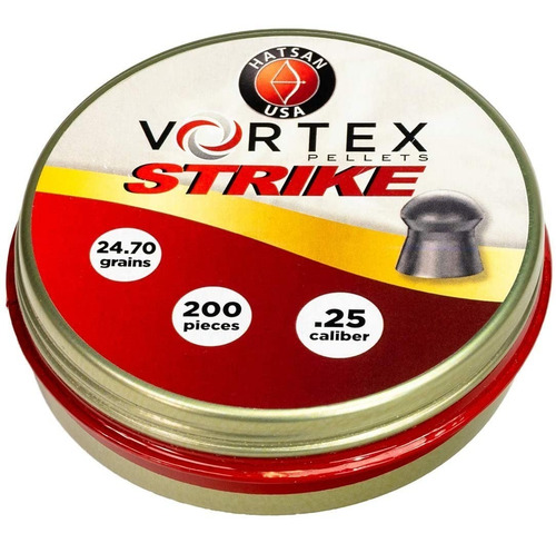 Imagen 3 de 4 de Diabolos Hatsan Vortex Calibre .25 200 Piezas Cacería 24.70g