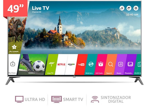 Smart Tv LG 49 Uj7500 4k Ultra Hd Webos 3. 49uj7500