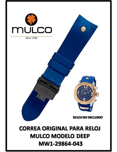 Correa Reloj Mulco Deep Original Y Nueva Mw1-29864-041