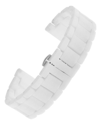 Correa De Reloj De Cerámica Blanca De 22 Mm