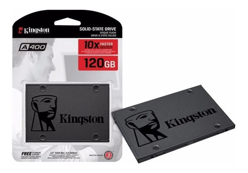 Ssd Kingston Hd Disco Sólido Rígido 120gb A400 500mbps 2,5 