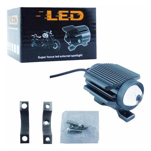 Neblinero Led Tipo Lupa Auto Moto Bicolor Blanco Amarillo