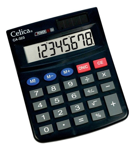 4pzas Calculadora De Escritorio Celica Ca323 Sol/bat. 8 Dig.