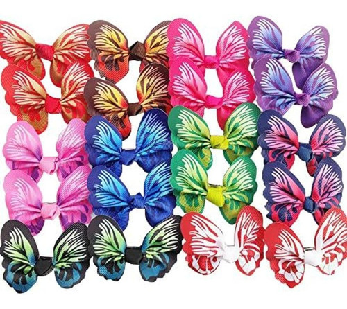 20pcs 10pairs Varios Color Lots Mascota Perro Pelo