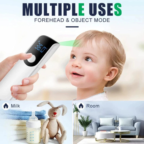 Mini Termómetro Infrarrojo Digital Médico De Mano Blanco