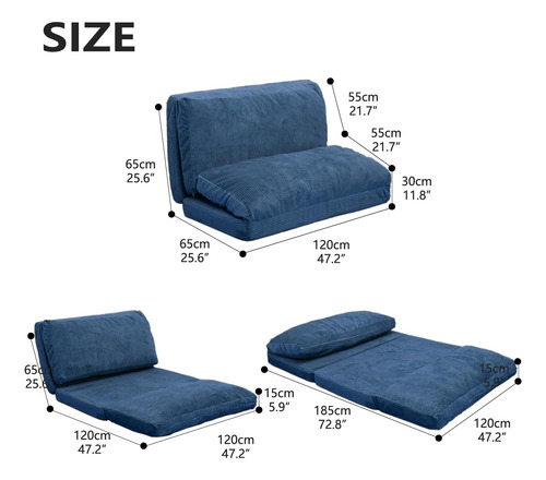 Cama De Bolsa De Sofá De Sofá De Colas De Colas Plegable De