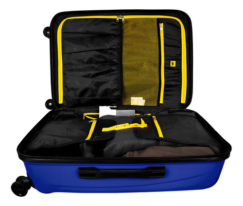 Maleta Rígida 24'' Skypeak Pearl Color Azul Con Candado Tsa