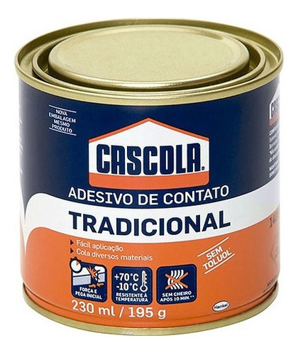 Cola Contato Cascola 230ml Sapateiro Artesanato Marceneiro