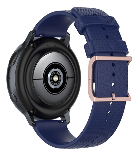 Pulseira 20mm Moderna V2 Compatível Com Galaxy Watch 3 41mm Cor Azul