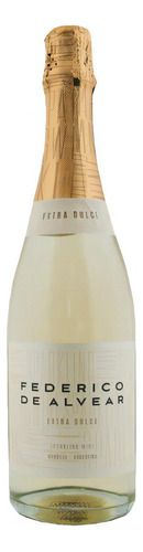 Champagne Blanco Federico Alvear Extra Dulce 750ml Pack X2u