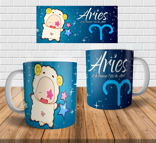 Plantillas Tazas Signos Zodiaco Cute Sublimar Sublimación