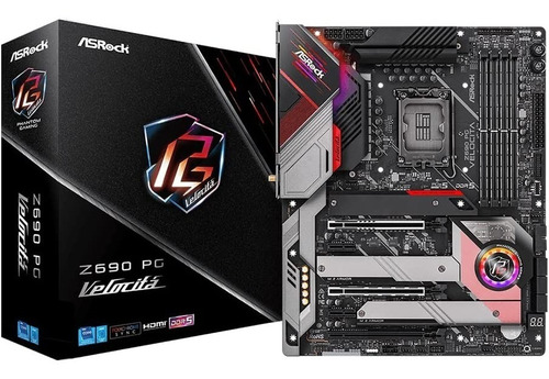 Imagen 1 de 3 de Tarjeta Madre Asrock Z690pg Velocita M.2 Lga 1700 12g Gs