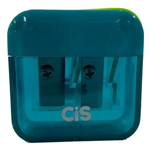 Apontador Com Depósito E Tampa Verde - Cis Verde