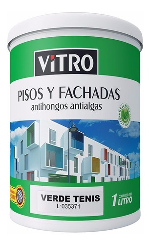 Pintura Pisos Y Fachadas Blanca 4 Litros Vitro Antialgas