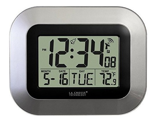 La Crosse Technology Wt-8005u-s Reloj De Pared Digital Atómi