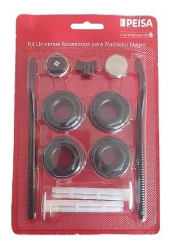 Blister Kit Universal Peisa Negro Instalacion De Radiadores