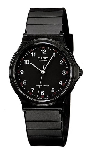 Imagen 1 de 6 de Reloj Hombre Casio Mq-24-1b Negro Análogo / Lhua Store