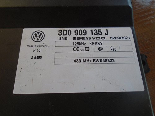 Imagen 4 de 4 de Vendo Entrada Sin Llave De Porsche Cayenne, # 3d0 909 135 J